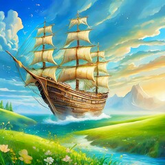 푸른 초원의 출항