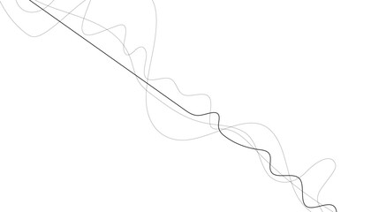 Curve wave seamless pattern. Thin line wavy abstract vector background. Curve wave seamless pattern. Line art striped graphic template.  Simple striped graphic template. Vector illustration