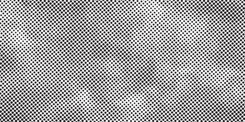 Abstract halftone waves dotted background. Futuristic twisted grunge pattern, dots, circles. - obrazy, fototapety, plakaty