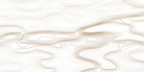 Map background with topographic contours. Topographic map. The stylized height of the topographic contour in lines and contours. Abstract vector background.
