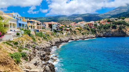 Assos - The most picturesque village in the north of Kefalonia, Greece 