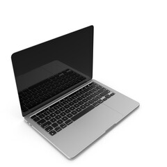 3d laptop on white background
