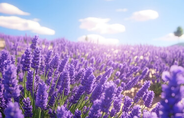 Summer lavender field beautiful landscape