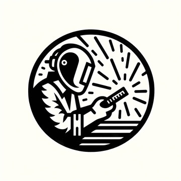 illustration logo of welding company