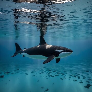 Orca Killer Wal. Generative AI Technologie