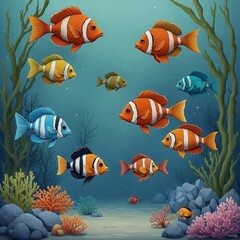 Fototapeta premium Wasserwelt. Generative AI Technologie