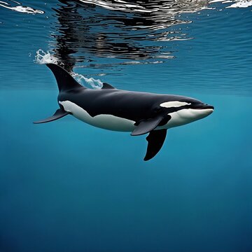 Orca Killer Wal. Generative AI Technologie