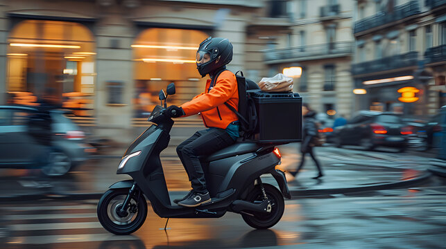 delivery bike for food order or motorcycle 