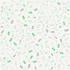 Dollar Sign Background Seamless pattern design 