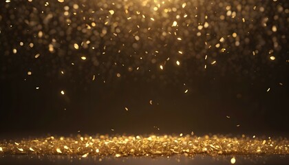 golden dust light png. Bokeh light lights effect background. Christmas glowing dust background...