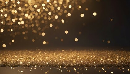 golden dust light png. Bokeh light lights effect background. Christmas glowing dust background...