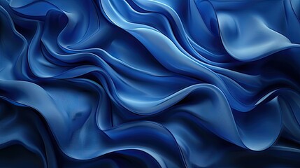 Fototapeta premium wavy blue wallpaper. amazing blue color background. Wave blue gradient background. Abstract blue color background. 