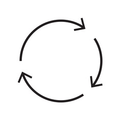 Reload arrow vector icon. filled flat sign for mobile concept and web design. Undo circular arrow glyph icon. Symbol, logo illustration. Pixel perfect vector graphics , eps10