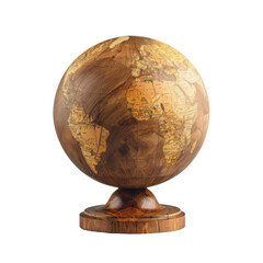 Wooden Globe on Stand