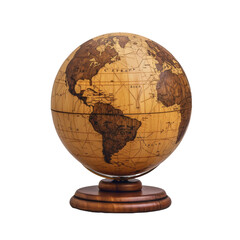 Wooden Globe on Stand
