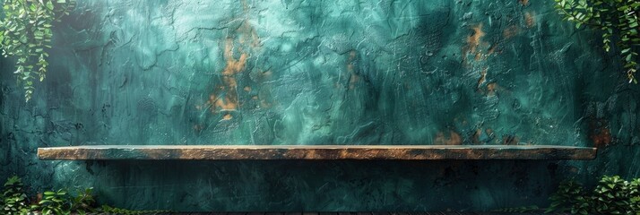 Empty Table On Khaki Green Texture, Background HD, Illustrations