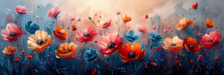 Flowers Style Watercolor Art Luxurious, Background HD, Illustrations