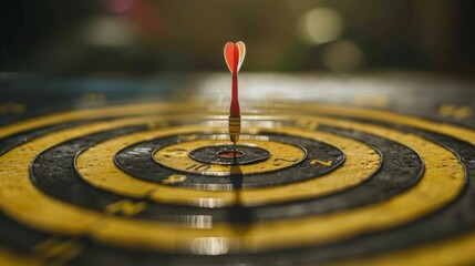 Businessman set goals for work. Hand holding a dart aiming at the target center business. goal, aiming marketing target metaphor, Succeed dart board, defines objectives, success investment ideas...