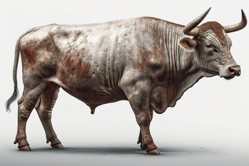 Bull Against White