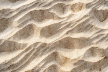 Isolated Close-up of Beach or Desert Sand with Unique Texture and Warm Tones