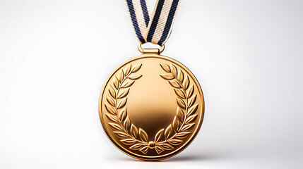 gold medal isolated on white background
