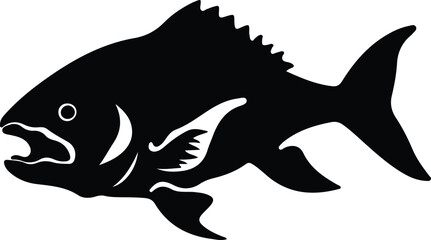 Obraz premium Dunkleosteus silhouette