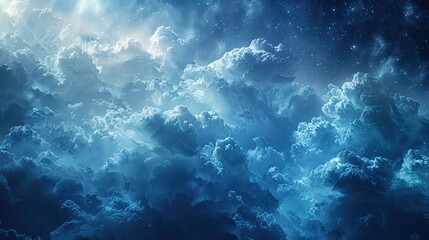 Fototapeta na wymiar Clouds in the blue sky. blue sky background with clouds. Cloudy sky wallpaper. Cloudy sky background without birds.