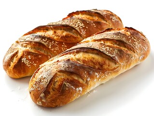 Freshly Baked Golden Loaves of Artisan Bread Delicious Culinary Delight Straight from the Oven