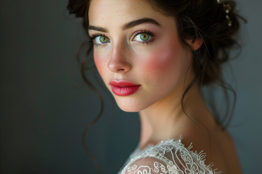 Radiant bride portrait