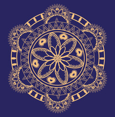 This is simple and vector mandala design and it is editable.
