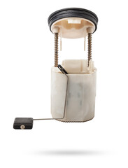 Fototapeta premium A unit for pumping liquid fuel and creating the required pressure in the line - a car fuel pump for sale at market or for repair in a workshop.