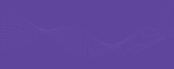 Purple background with flowing wave lines. Futuristic technology concept. Vector illustration