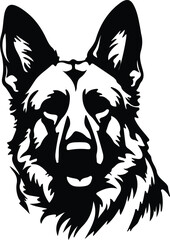 Obraz premium German shepherd silhouette