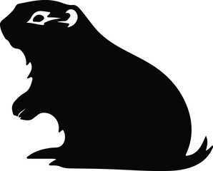Fototapeta premium gopher silhouette