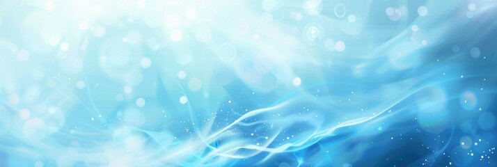 Background Banner. Light Blue Abstract Gradient for Cool Blurred Colors