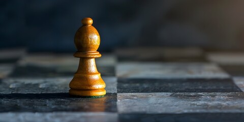 Chess Pawn Casting King s Shadow Symbolic Representation of Leadership Potential