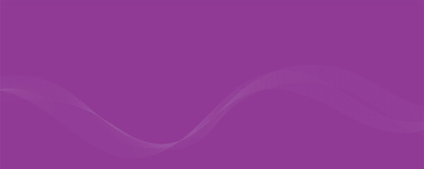 Purple background with flowing wave lines. Futuristic technology concept. Vector illustration