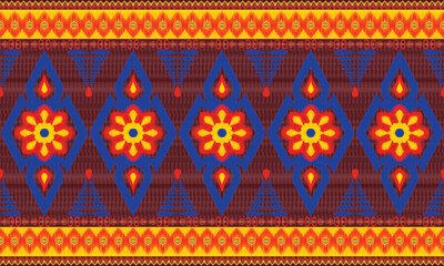African ikat ethnic native pattern.Traditional kente,ankara,kitenge,chitenge,capulana african wax print fabric pattern.Abstract vector motif pattern.fabric,clothing,blanket,carpet,woven,wrap,decorate.
