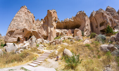 Beautiful view of Zelve open air museum, Cappadocia - 770825790