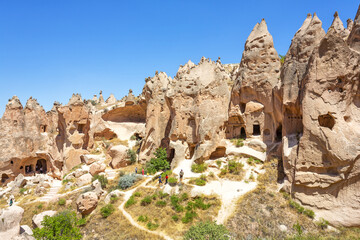 Beautiful view of Zelve open air museum, Cappadocia - 770826184
