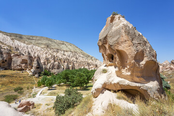 Beautiful view of Zelve open air museum, Cappadocia - 770826323