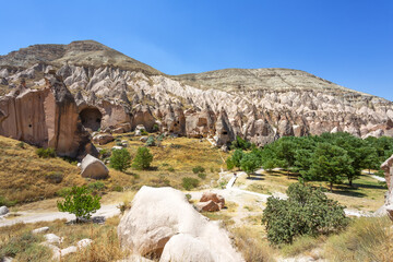 Beautiful view of Zelve open air museum, Cappadocia - 770826351