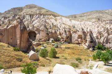 Beautiful view of Zelve open air museum, Cappadocia - 770826374