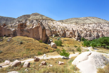 Beautiful view of Zelve open air museum, Cappadocia - 770826503