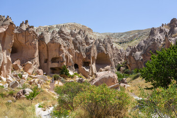 Beautiful view of Zelve open air museum, Cappadocia - 770826752