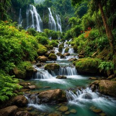 Obraz premium waterfall in the jungle