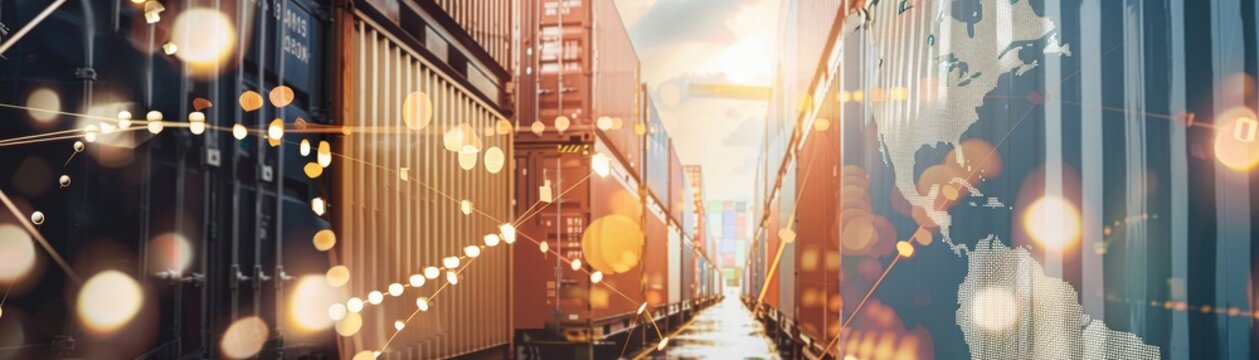 Crossborder ecommerce, global supply chains, international markets no dust