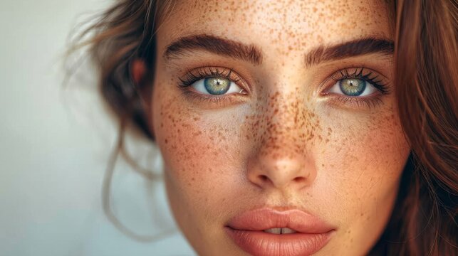 woman skin care concept female healthy hair and skin generative ai
