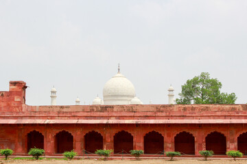 Entrance gate to the Taj Mahal complex. Agra, India