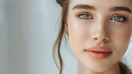 Fototapeta premium woman skin care concept female healthy hair and skin generative ai